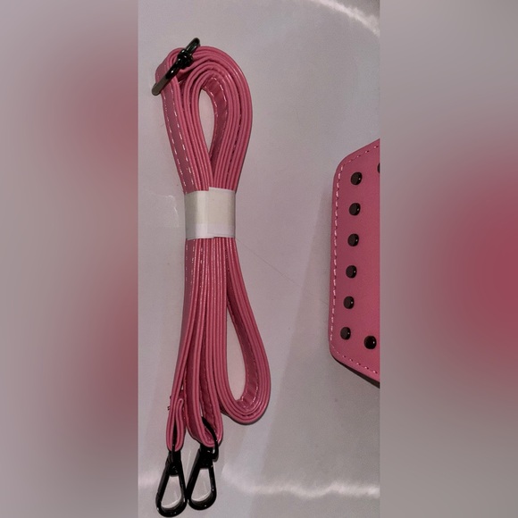 NWT - EASTER Baby Pink Cross Accent Purse - Coffin Shaped Bag - Picture 7 of 12